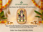 GENORA Handcrafted Bamboo Lord Rama Wall Decor | Eco-Friendly Wooden Wall Hanging for Home & Office