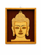 Premium Wooden Buddha Face Wall Art – Handcrafted Wooden Wall Hanging Décor for Home & Office